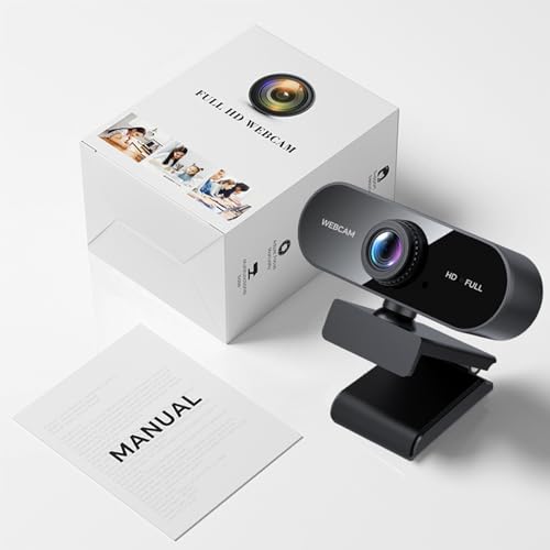 2K Webcam for PC/Laptop, USB Webcam with Microphone, Noise Cancellation, Support Beauty, Plug & Play with Auto Light Correction for Video Calls, Live Streaming Gaming & Online Meetings - size: 2K