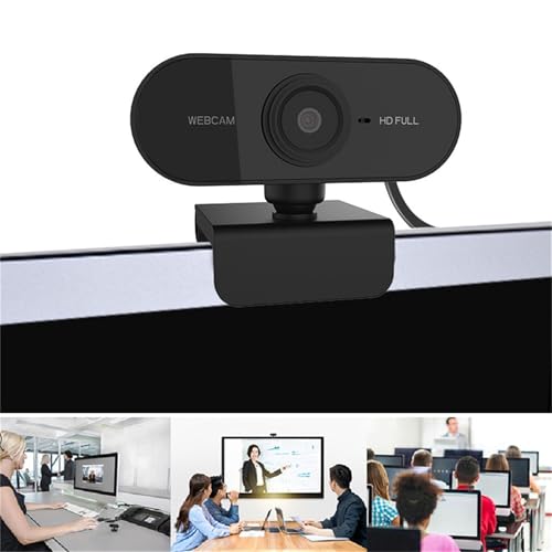 1080p Hd Streaming Webcam with Microphone for Pc Gaming - USB Desktop Camera with Fast Auto Focus & Rotatable Lens - Perfect for Video Conferencing & Live Streaming