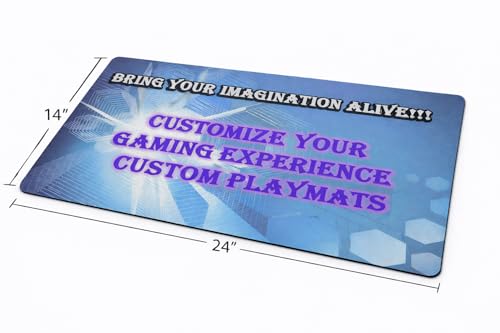 TCG Playmat, 14 x 24 Inch, Personalized Trading Card Game Mat, Full Color Design, Non-Slip Rubber Base, Compatible with TCG Games