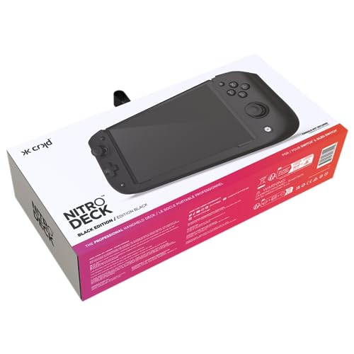 CRKD Nitro Deck - Professional Handheld Deck with Zero Stick Drift for Nintendo Switch and Switch OLED (Black) - color: Black