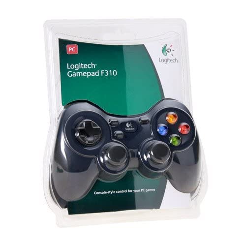 Logitech F310 - USB Plug-and-Play Video Game Controller, 10 Programmable Buttons, 8-Way D-Pad, Works with Windows XP, Vista, and 7