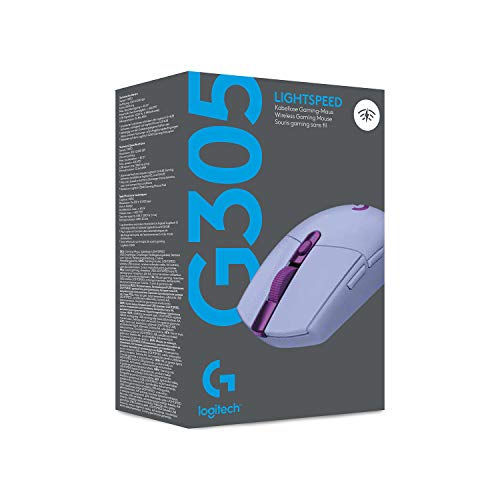 Logitech G305 Lightspeed Wireless Gaming Mouse - Lilac - color: Lilac, style: Classic