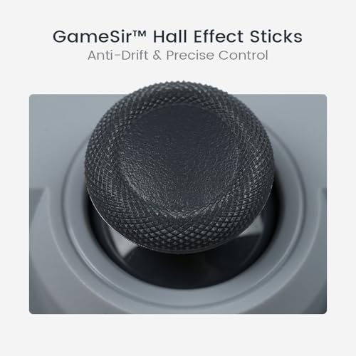 GameSir Tegenaria Wired Controller, Hall Sticks, Vibration for PC/Android | Wired Gaming Controller for PC/Switch, iOS, Android, Hall Effect Sticks, Low Latency, 1000Hz Polling Rate, Turbo - color: Retro Grey