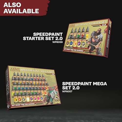 The Army Painter, Speedpaint Marker Starter Set, 10 x 6 ml | 9 marker contrasto e 1 metallico, con 10 punte extra, per DnD e Warhammer