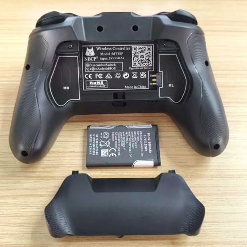 NBCP X8 2 Pack Bluetooth Wireless Pro Controller Dual Pack, Bluetooth Gamepad for Nintendo Switch/OLED/Lite/Switch 2, PC, Android, iOS - Hall Effect Joystick No Drift, Dual Vibration, Turbo, 2 Back Macro