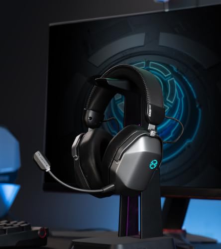 Edifier G5 MAX Gaming Headset, 305H Battery, THX Audio, Space Grey | 53mm Driver, AI Noise-Canceling Detachable Mic, RGB Lighting. Hi-Res Audio Wireless, Compatible with PC, Console & Mobile - color: space grey