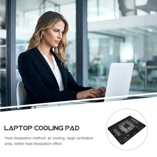 Sewroro Silent Laptop Cooling Pad with USB Powered Fan Non-Slip Adjustable Laptop Stand for Gaming and Office Use 12.99X9.84X0.94 Inch Cooling Accessory