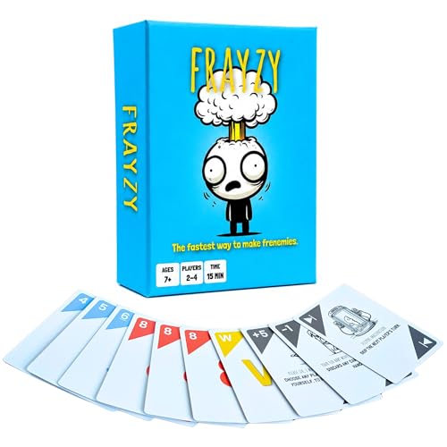 Card Game – Fast-Paced Rummy-Style Family Card Game for Kids, Teens & Adults | Ages 7+ | 2–4 Players | Wild Cards and Action Cards | Quick Party & Game Night Fun