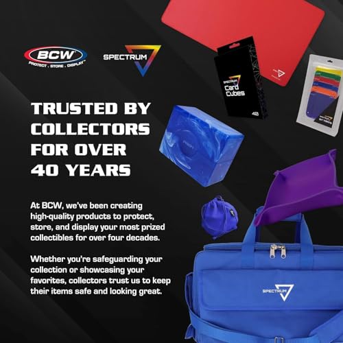 BCW Spectrum TCG Backpack | Holds 7–9 Prism Deck Cases | Configurable Storage for Cards & Gear | Playmat Strap & Side Pocket | Durable & Travel-Friendly Design | Black - color: Black