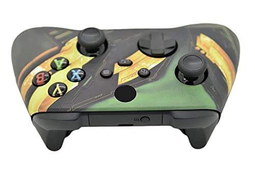 Hand Airbrushed Fade Custom Controller Compatible with Xbox Series X/S & Xbox One (Series X/S Green Armor) - color: Series X/S Green Armor