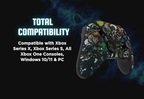 Stealth Controllers Wireless Controller for Xbox Series S, Xbox Series X, Xbox One - Soft Touch Feel - Custom Series S/X Controller (Scary Party) - color: Scary Party