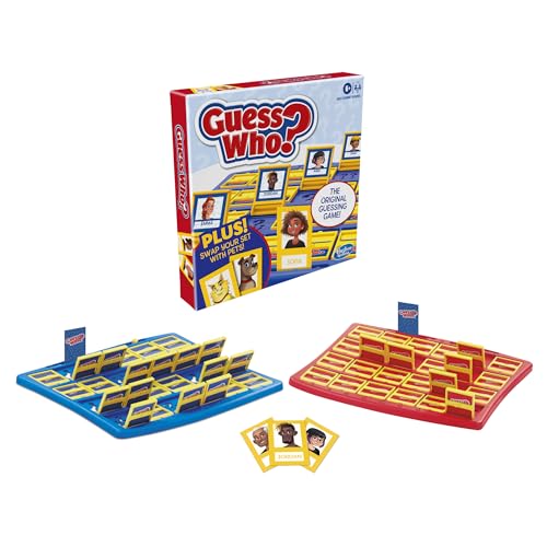 Hasbro Gaming Guess Who? Plus Board Game with People & Pet Cards