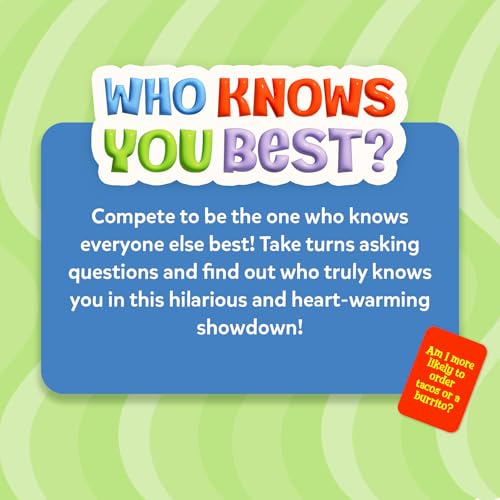 Skillmatics Card Game – Who Knows You Best? Hilarious Family Party Game | Conversation Game for Kids, Boys, Girls, Teens & Adults, Fun for Game Nights, 200 Questions, Gift for Ages 8, 9, 10 and Up - style: Who Knows You Best - 2025 Edition
