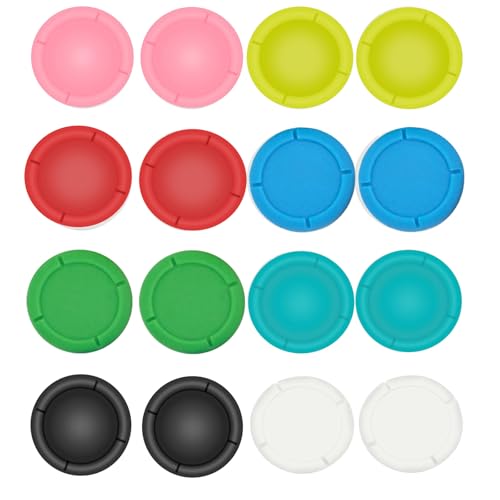 12PCS Silicone Thumb Grip Caps for Nintendo Switch, Joystick Covers for Switch Lite, Analog Thumbstick Grips for Switch OLED Joy con(White) - color: White