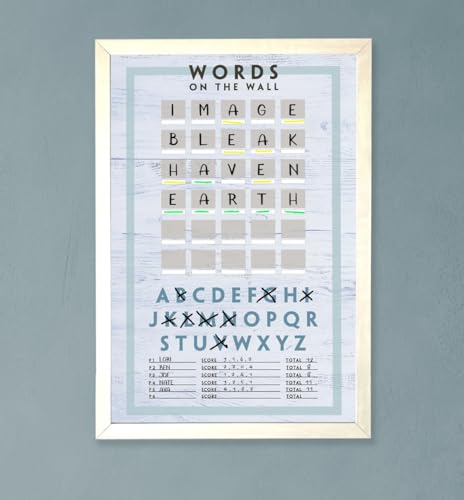Words on The Wall Multi Player Game – Beach Edition (24x18x1) (Beach) - color: Beach