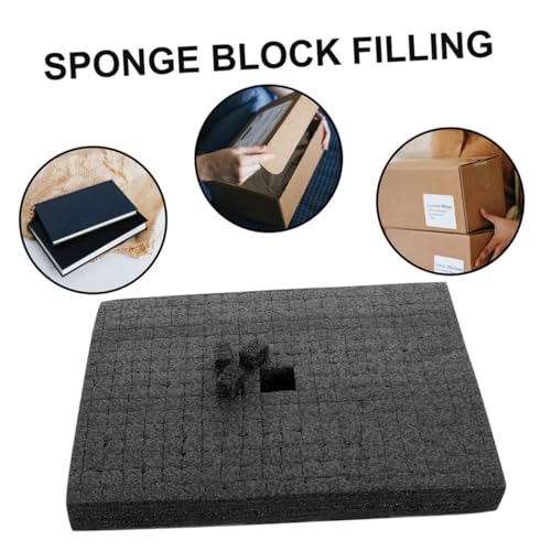 Black Foam Cube Sheet 500x300x30mm High-density Pick and Pluck Foam Insert Pad for Case Protection for Toolboxes Board Games and Transportation Cushioning
