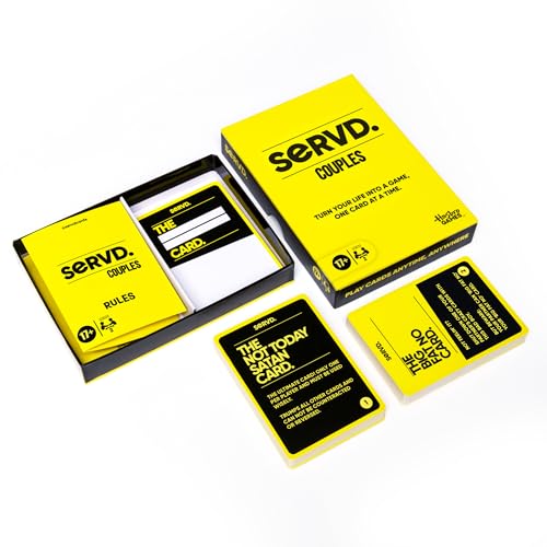 Hasbro Games SERVD Couples Game – Hilarious Real-Life Card Game for Partners – Funny Gifts for Anniversary, Date Nights, Valentine’s Day – 2 Players – Ages 17+ - style: Couples