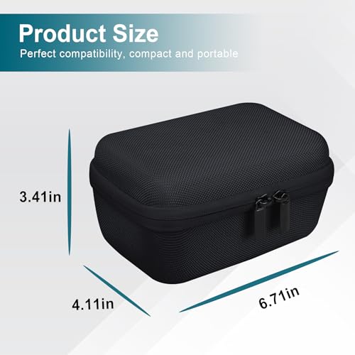 Canboc Carrying Case for Fujifilm X100VI/ X100V/ X100F/ X100S/ X-E5 Digital Camera, Zipper Mesh Pocket fit USB Cable, Black (Case Only) - color: Black