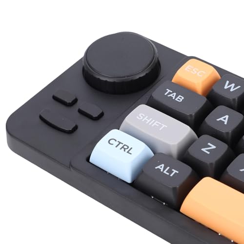 Yoidesu Programmable Macro Keyboard with RGB Backlight, 19 Key One Handed Wired USB C Mechanical Keypad with Knob Joystick, Hot Swappable for Work & Game