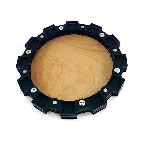 Dice Tray C4Labs Sprocket Design for Gaming, Tabletop, RPG ~ Purple - color: Purple