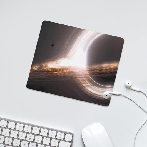Gaming Mouse Pad, Interstellar Gargantua Black Hole Mouse Pad 7.1x8.7 Inch Large Extended Computer Mouse Mat Keyboard Full Desk Mousepad for Gaming, Office, Home - color: style-2, size: 7.1 x8.7-Inch