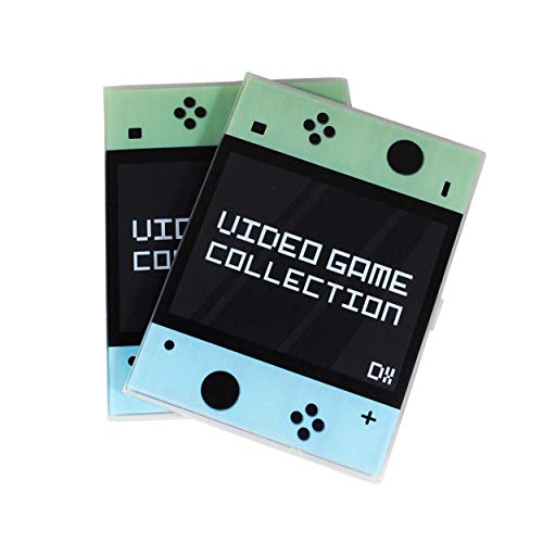 UniKeep Game Case for Nintendo Switch Cartridges - Holds 60 Video Games Securely in Foam | Heavy Duty Compact Travel Storage Binder & Protective Holder Organizer with Snap-Lock Closure - color: green / blue