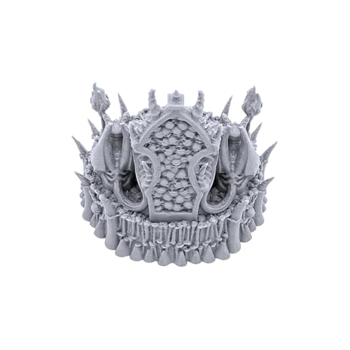 EnderToys Skull Throne by Printable Scenery, 3D Printed Tabletop RPG Scenery and Wargame Terrain 28mm Miniatures