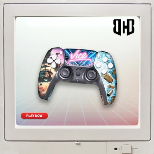 G. T. A. 6 Custom PS-5 Controller Wireless compatible with Play-Station 5 Console by BCB Controllers | Proudly Customized in USA with Permanent HYDRODIP Printing(NOT JUST A SKIN)(MODDED) - color: G. T. A. 6, size: Modded - Front & Back Print