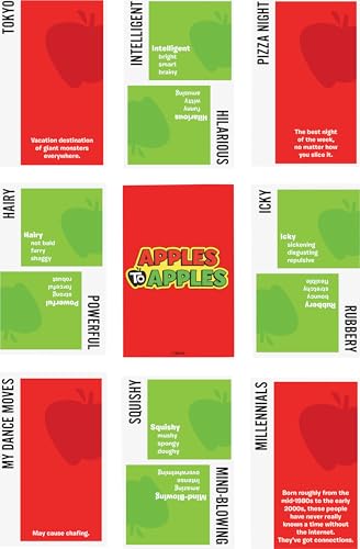 Mattel Games Apples to Apples Game of Comparisons for Parties & Family Reunions with 500+ Cards for 4 to 8 Players - style: Classic