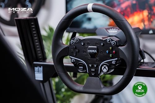 MOZA Gaming Steering Wheel, Racing Driving Wheel designed for Xbox Series/PC, officially Licensed by Microsoft