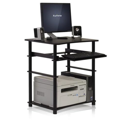 Furinno Home Computer Desk, Espresso/Black - color: Espresso/Black, size: 16 Inch
