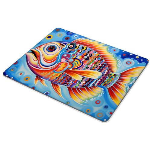 Square Mouse Pad Marine Art Spiny Dolphin,Gaming Mouse Pads for Desk,Soft Computer Waterproof Non-Slip Mouse Mat - color: Marine art spiny dolphin