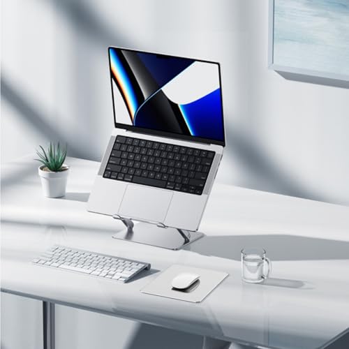 HONKID Metal Aluminum Mouse Pad, Office and Gaming Thin Hard Mouse Mat Double Sided Waterproof Fast and Accurate Control Mousepad for Laptop, Computer and PC,9.45 X 7.87 Inch,Silver | Office and Gaming Thin Hard Aluminum Mouse Mat Double Sided Waterproof