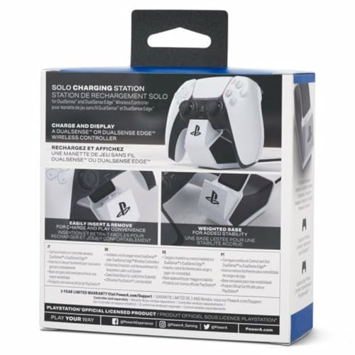 PowerA Solo Charging Station for DualSense Wireless Controllers - White - style: Solo Charging