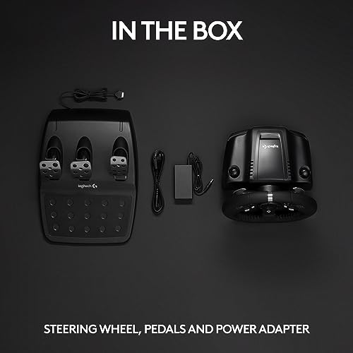 Logitech G920 Driving Force Racing Wheel and Floor Pedals, Real Force Feedback, Stainless Steel Paddle Shifters, Leather Steering Wheel Cover for Xbox Series X|S, Xbox One, PC, Mac - Black - style: Xbox X|S, Xbox One, PC/Mac