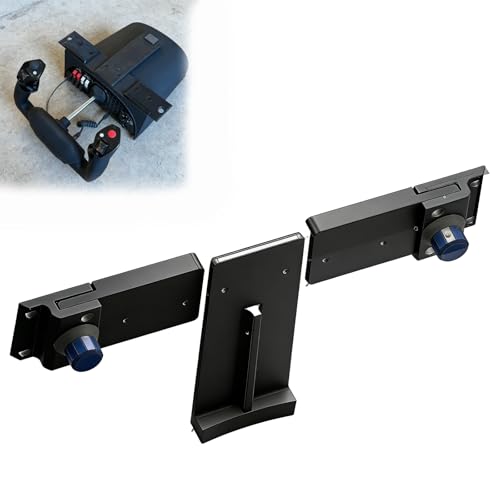 Compatible with Honeycomb Alpha & Bravo Under Desk Mount, Quick-Release Clamp for Yoke & Throttle, Ergonomic Flight Simulation Gaming Accessory