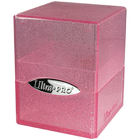 Ultra Pro ULP15887 Satin Cube Deck Box Glitter Pink - color: Glitter Pink