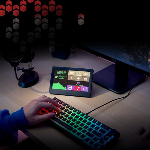 G.SKILL WigiDash PC Command Panel - 7 inch Touch Display, Up to 20 (5x4) Widget Grid, Customizable Hotkeys/Shortcuts/Widgets, Monitor System Performance (Windows 10 and 11, USB Powered)
