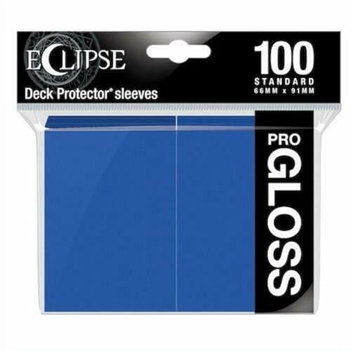 Ultra Pro E-15602 Eclipse Gloss Standard Sleeves (100 Pack) -Pacific Blue - color: Pacific Blue