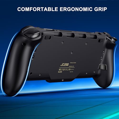 NealGamefy Switch Controllers,Wireless Switch Pro Controller for Nintendo Switch/OLED Controller,Upgrade Full-Size Ergonomic One Piece Handheld Controller with Programmable,TURBO,Vibration - color: Black-split