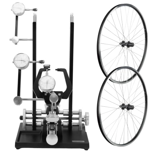 Bicycle Wheel Truing Stand with Precision Dial Indicators Bike Alignment Frame
