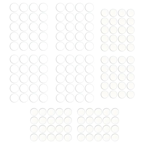 160 Pcs Dot Mouse Glide Sliders, Universal 6mm 7mm PTFE Mouse Feet Skate Stickers, Smooth Sliding Pads Compatible with All Mousepads, Wear-Resistant Smooth Glide Mice Glass Skates Pad (White) - size: Dia 6mm/7mm White & Black