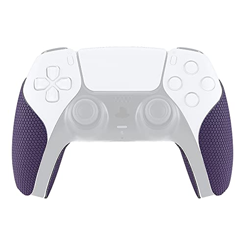 eXtremeRate PlayVital Purple Anti-Skid Sweat-Absorbent Controller Grip for ps5 Controller, Professional Textured Soft Rubber Pads Handle Grips for ps5 Controller - color: Purple
