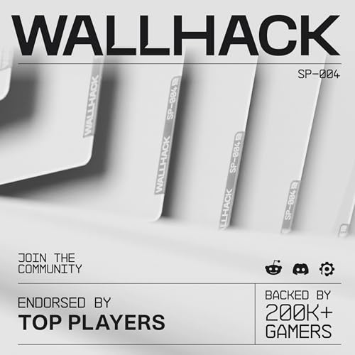 Wallhack 4.0 SkyPAD Glass Gaming Mouse Pad, XL 16.9x19.3 in, White | Professional Esport Mouse Mat With Specialty Surface For Top Speed And Control, Tempered Glasspad With Full Silicone Base - color: SP-004 | White