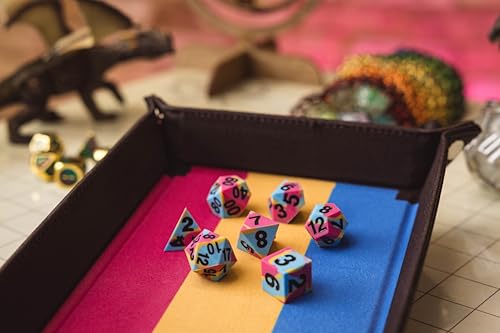FanRoll Pride Dice Tray – Pansexual - color: Pansexual