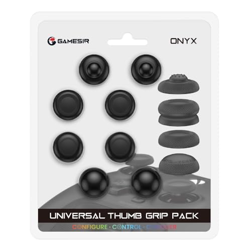GameSir Thumb Grip Pack - Xbox One/Series & PS4/PS5 Controllers, Switch Pro (Black)