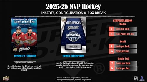 2025-26 Upper Deck MVP Hockey Retail Box