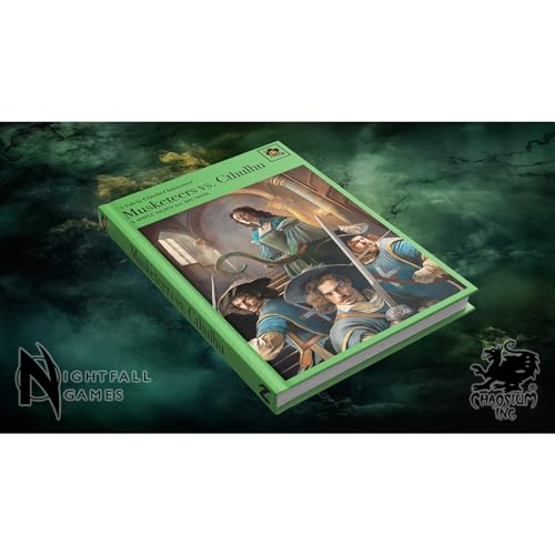 Nightfall Games: Musketeers Vs. Cthulhu - Hardcover RPG Book, Horror Theme, Call of Cthulhu Rules Setting, Tabletop Role Playing Game, 112 pg A5 Book