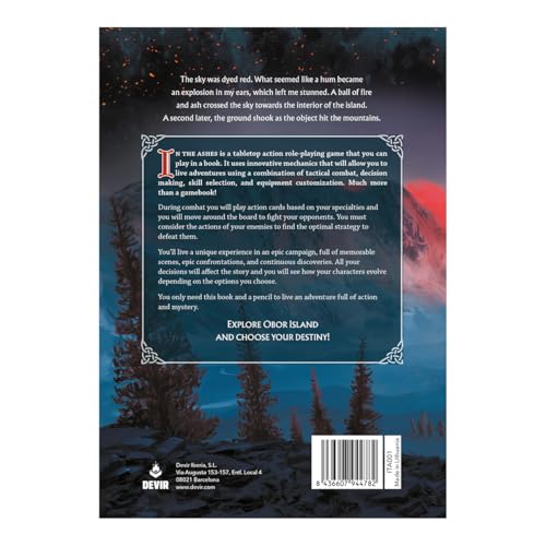 Devir - in the Ashes Gamebook RPG, Solo & Cooperative Adventure Book with Tactical Combat & Story Choices, Narrative Role-Playing Game for Teens and Adults, Ages 12+, 1–2 Players, (English Version)