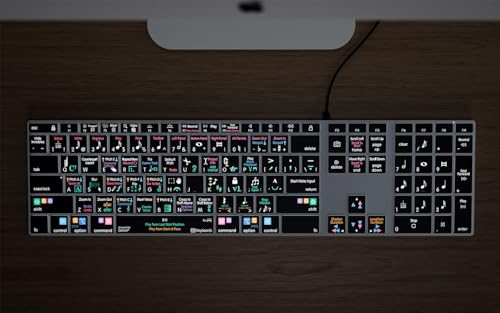 KB Covers - Dorico Backlit Pro Aluminum Keyboard - macOS - US | Music Composition & Notation | Music Scoring Shortcuts | Keyboard for Musicians & arrangers - style: Mac